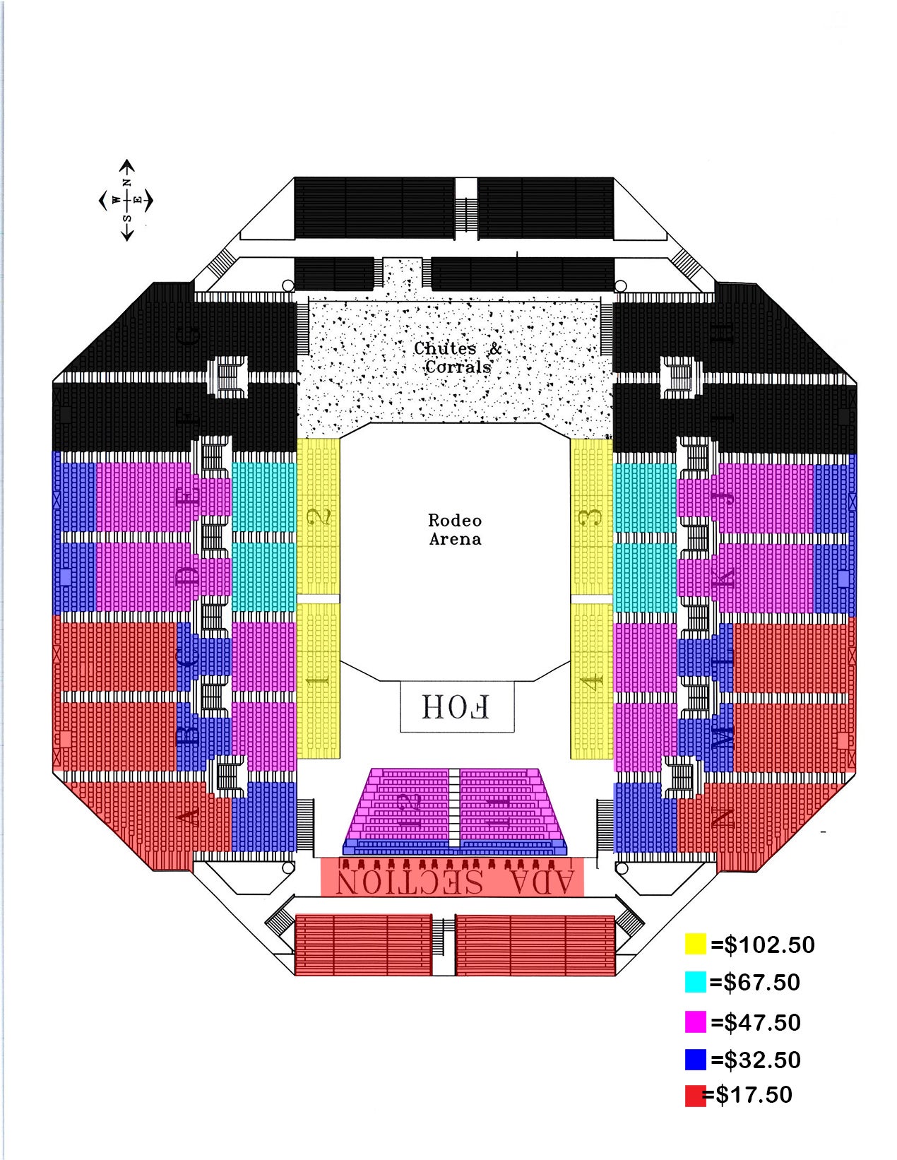 Pendleton Round Up Stadium Seating Chart